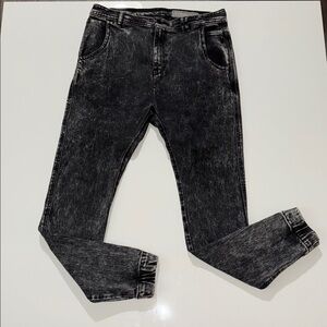 Standard Cloth Black/Grey Distressed Jean Joggers Urban Outfitters Size 31/32